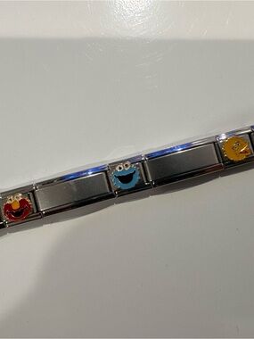 Italian Charm Bracelet Y2K With Talexia Sesame Street 9mm Charms Elmo Big Bird